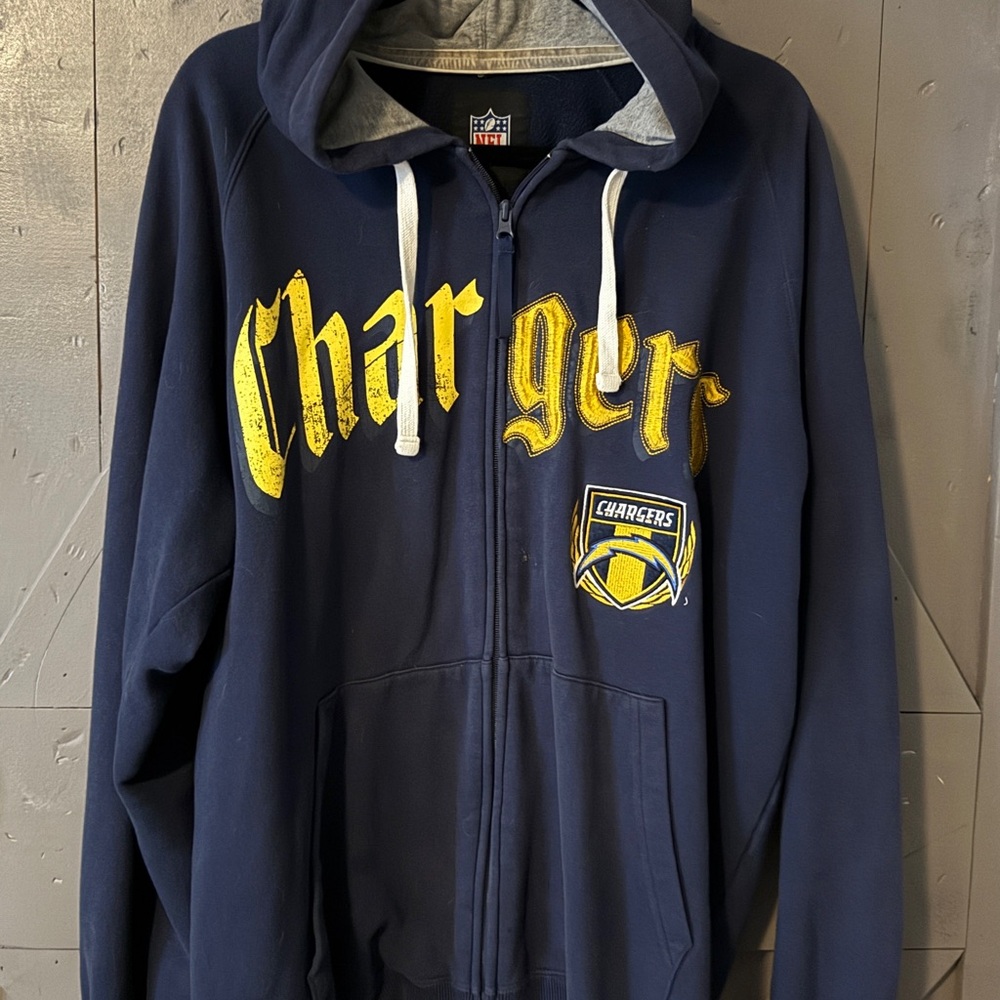 NFL Chargers Navy Fleece Jacket